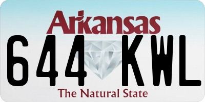 AR license plate 644KWL
