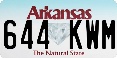 AR license plate 644KWM