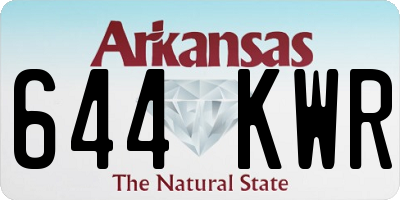 AR license plate 644KWR