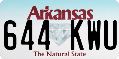 AR license plate 644KWU