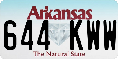 AR license plate 644KWW