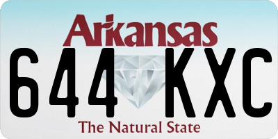 AR license plate 644KXC