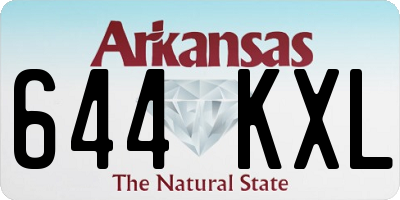 AR license plate 644KXL