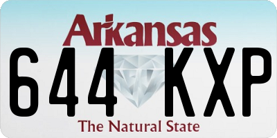 AR license plate 644KXP