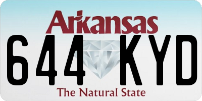 AR license plate 644KYD