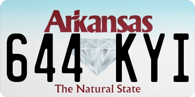 AR license plate 644KYI