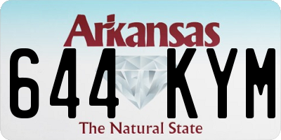 AR license plate 644KYM