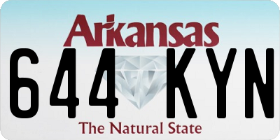 AR license plate 644KYN