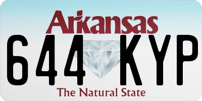 AR license plate 644KYP