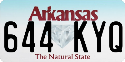 AR license plate 644KYQ