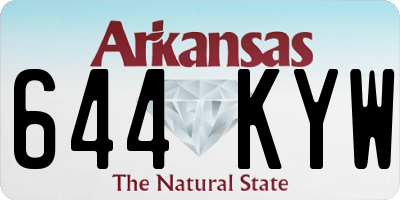 AR license plate 644KYW