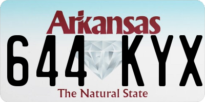 AR license plate 644KYX