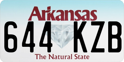 AR license plate 644KZB