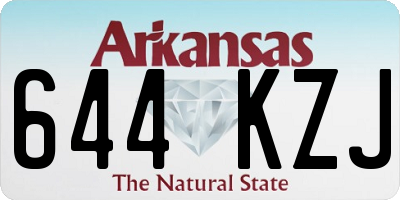 AR license plate 644KZJ