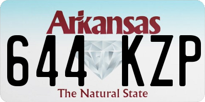 AR license plate 644KZP