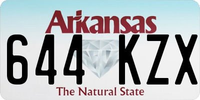 AR license plate 644KZX