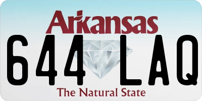 AR license plate 644LAQ