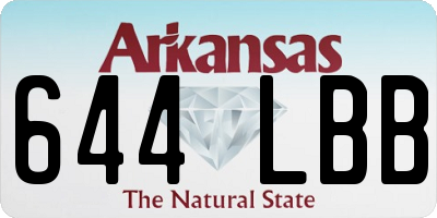 AR license plate 644LBB