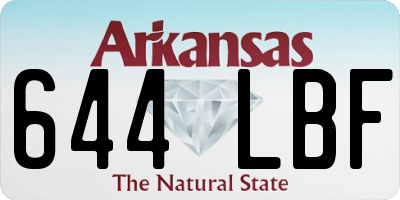 AR license plate 644LBF