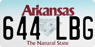 AR license plate 644LBG