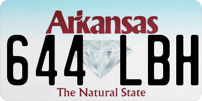 AR license plate 644LBH