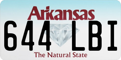 AR license plate 644LBI