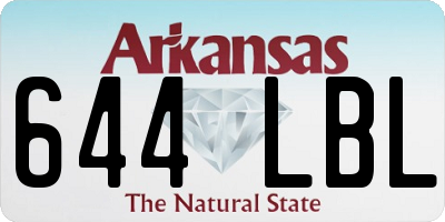 AR license plate 644LBL