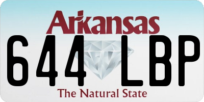 AR license plate 644LBP