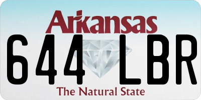 AR license plate 644LBR