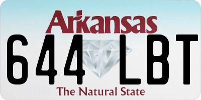AR license plate 644LBT