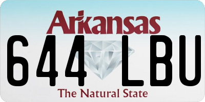 AR license plate 644LBU