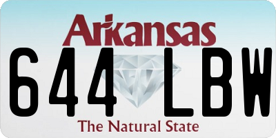 AR license plate 644LBW