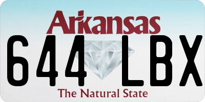 AR license plate 644LBX