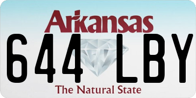 AR license plate 644LBY