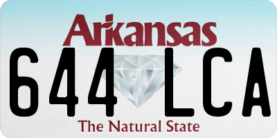 AR license plate 644LCA