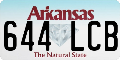 AR license plate 644LCB
