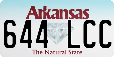 AR license plate 644LCC
