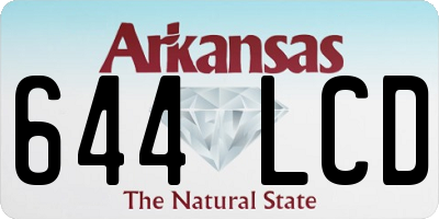 AR license plate 644LCD