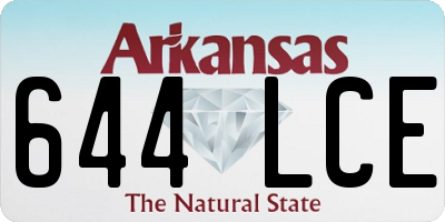 AR license plate 644LCE