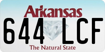 AR license plate 644LCF