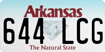 AR license plate 644LCG