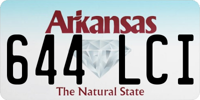AR license plate 644LCI