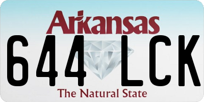 AR license plate 644LCK