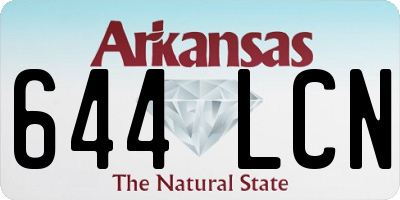 AR license plate 644LCN