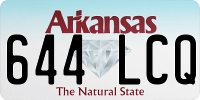 AR license plate 644LCQ