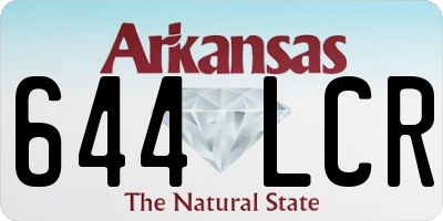 AR license plate 644LCR