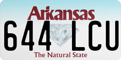 AR license plate 644LCU