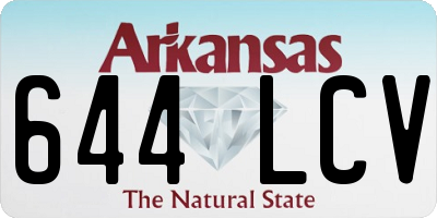 AR license plate 644LCV