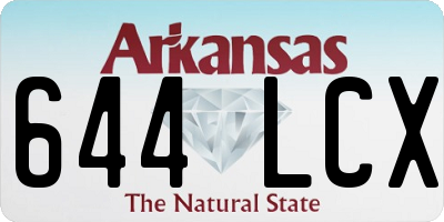 AR license plate 644LCX