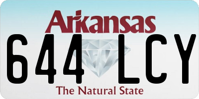 AR license plate 644LCY